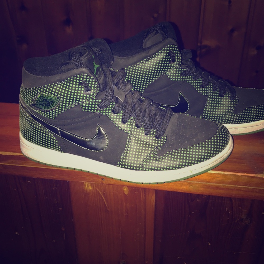 Jordan 1 Green Polka dot. Size 10